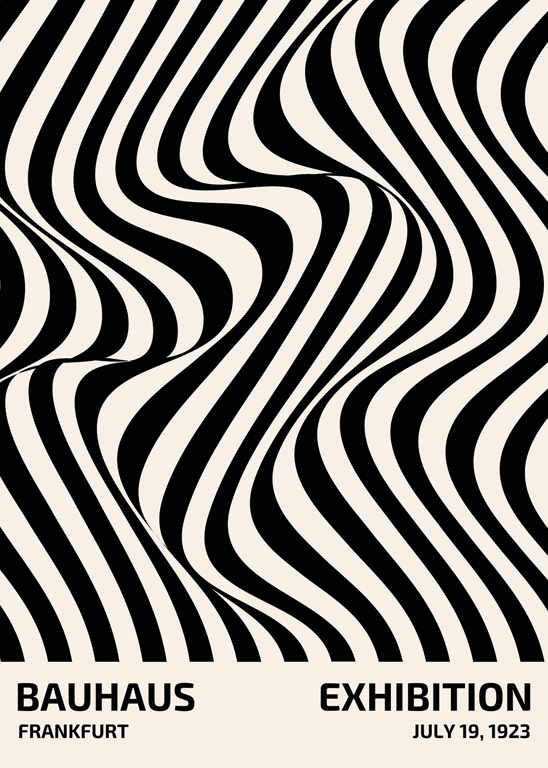 Ondas en blanco y negro